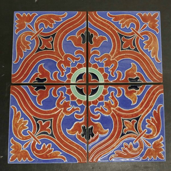 American Encaustic Moorish Tile Set - Wells Tile & Antiques | On-line