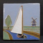 Franklin Vintage Sailboat Tile
