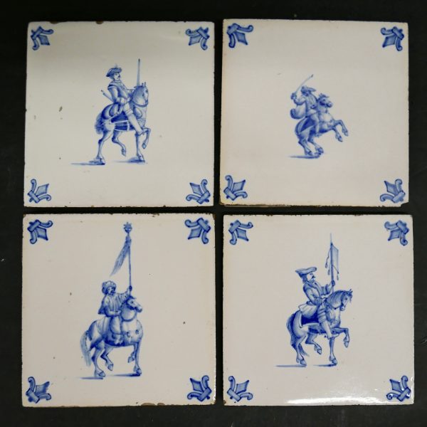 Cavalrymen Antique Dutch Tiles