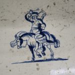 Man on Horse Antique Dutch Tile