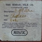 Mosaic Windmill Tile label