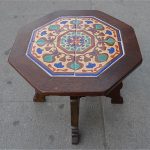 Santa Monica Brick Tile Table/Wood