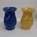 Bauer Twist-handled Vases
